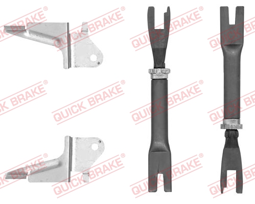 Adjuster Set, drum brake - 108 53 014 QUICK BRAKE